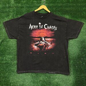 Alice In Chains Dirt Acid Wash Tshirt size 2x